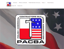 Tablet Screenshot of pacba.org